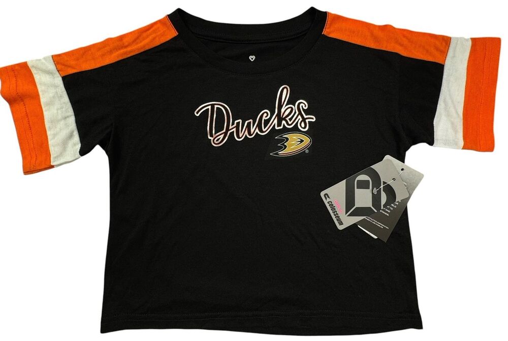 Anaheim Ducks Size 3T Shirt Toddler Top Youth Kids T-Shirt Black NHL New